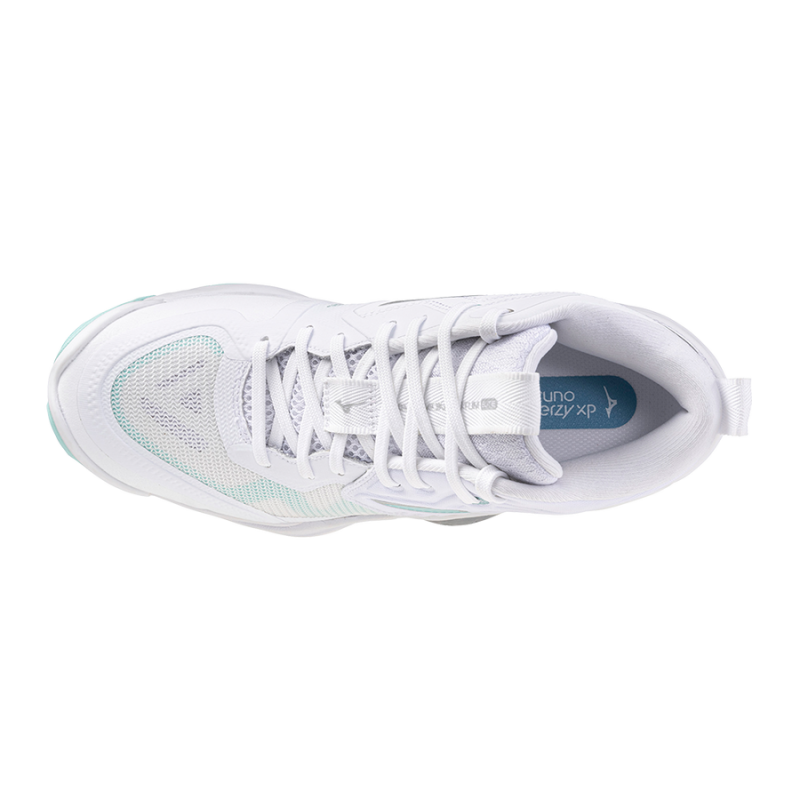 Mizuno Wave Momentum Elite MID (White/Blue Tint)-V1GC251745